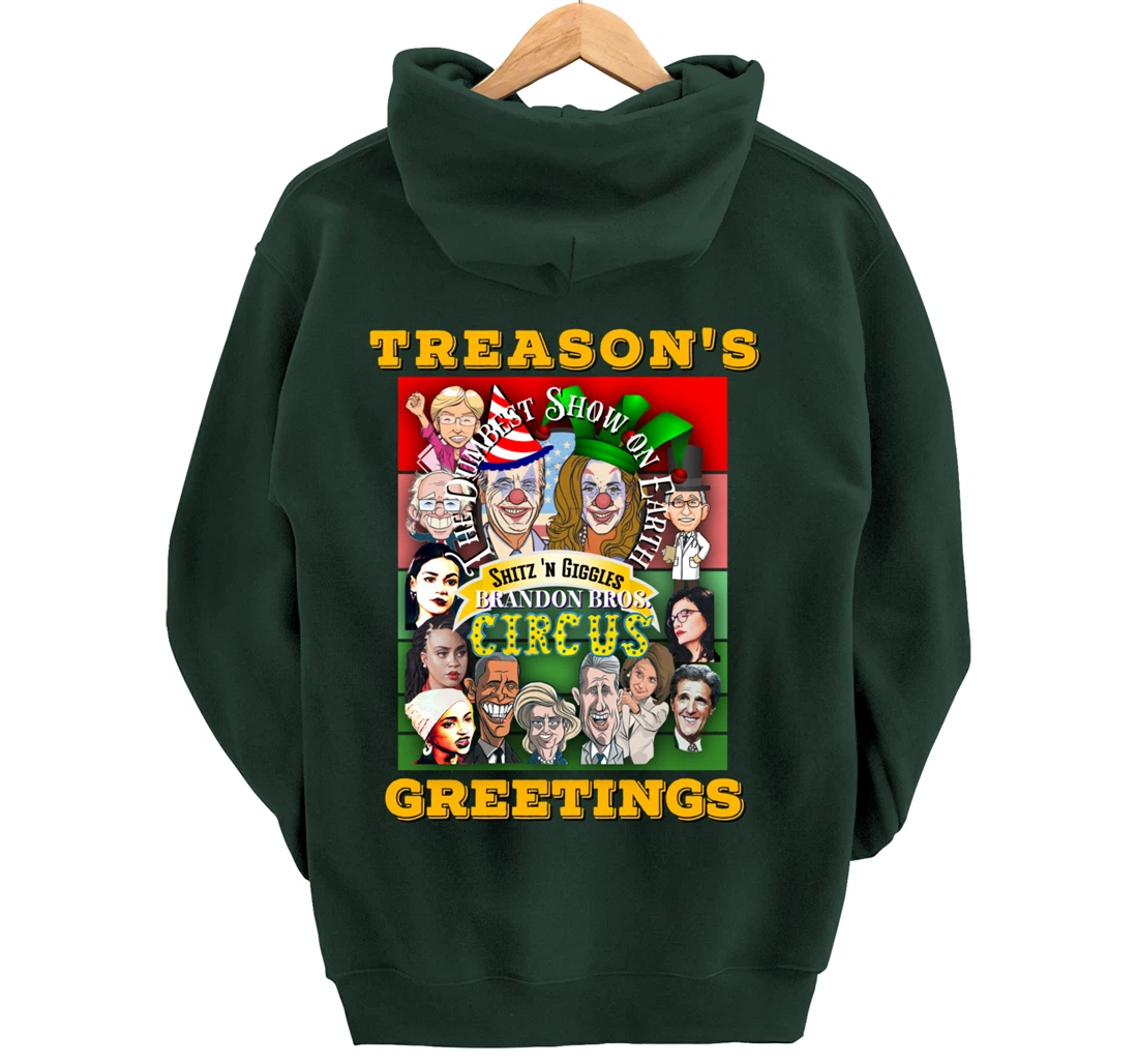 Swamp Xmas Wreath Biden Squad Trump Ugly Christmas Sweater Pullover Hoodie