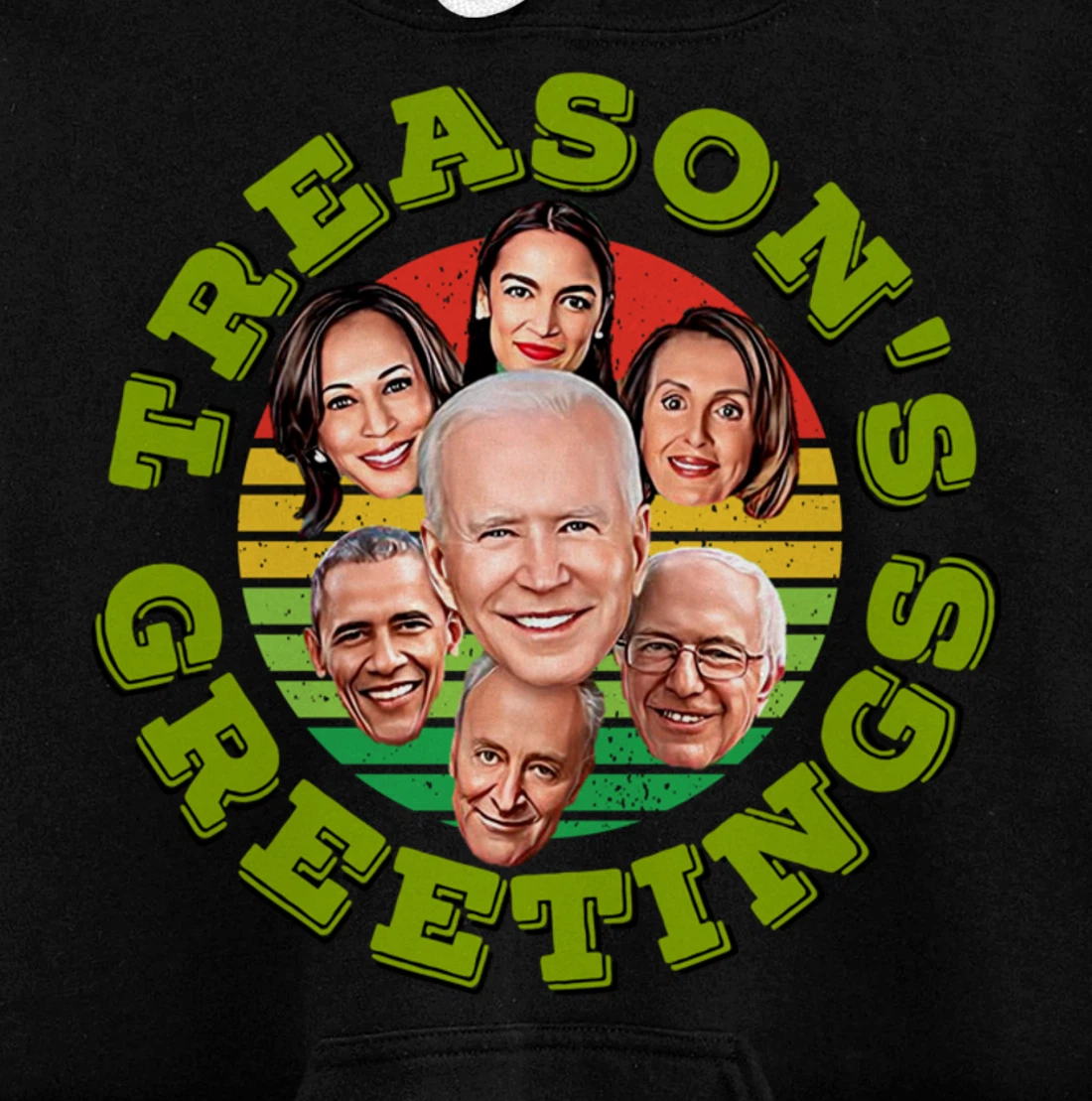 Swamp Xmas Biden Squad Xmas Trump USA Ugly Christmas Sweater Pullover Hoodie