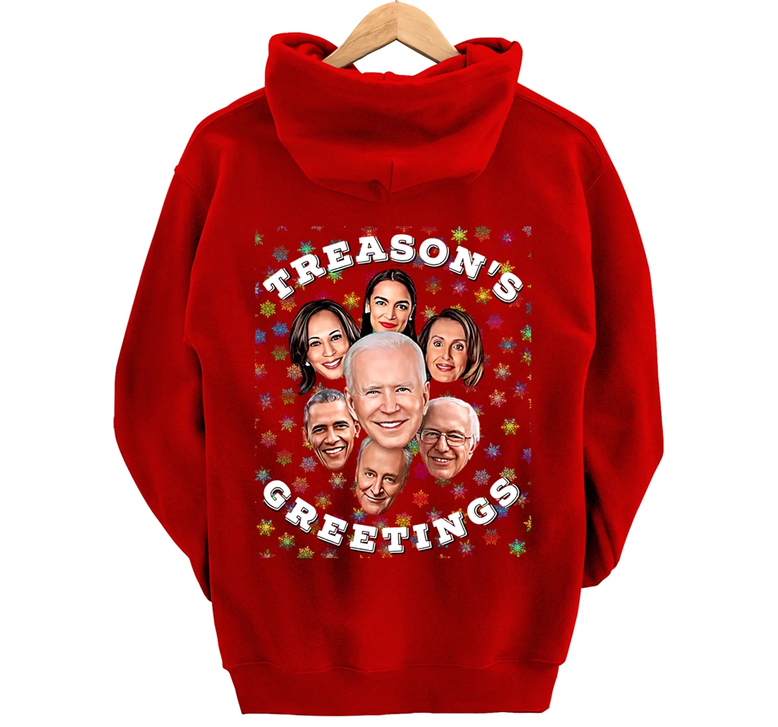 Swamp Xmas Biden Squad Xmas Trump USA Ugly Christmas Sweater Pullover Hoodie