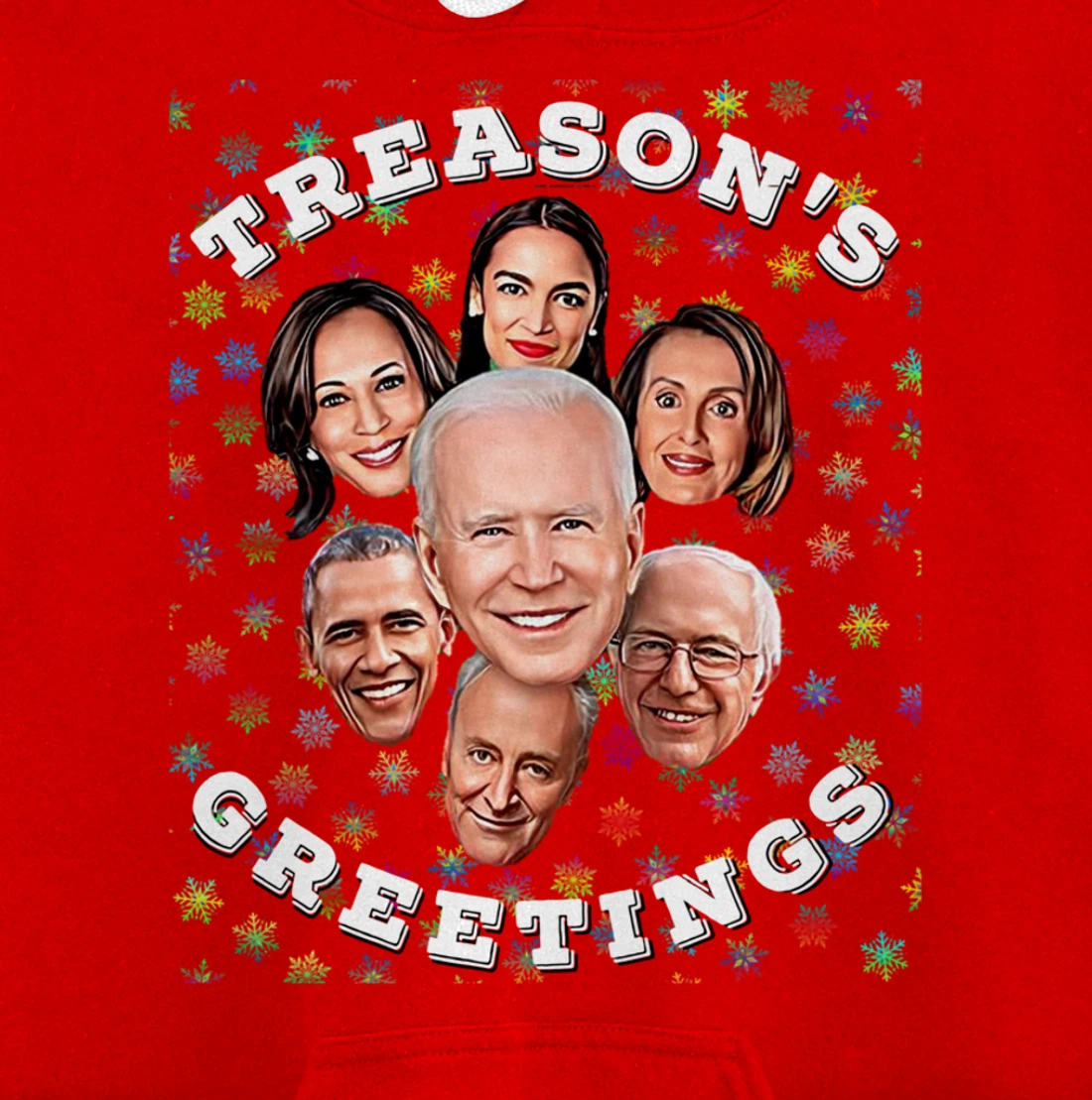 Swamp Xmas Biden Squad Xmas Trump USA Ugly Christmas Sweater Pullover Hoodie