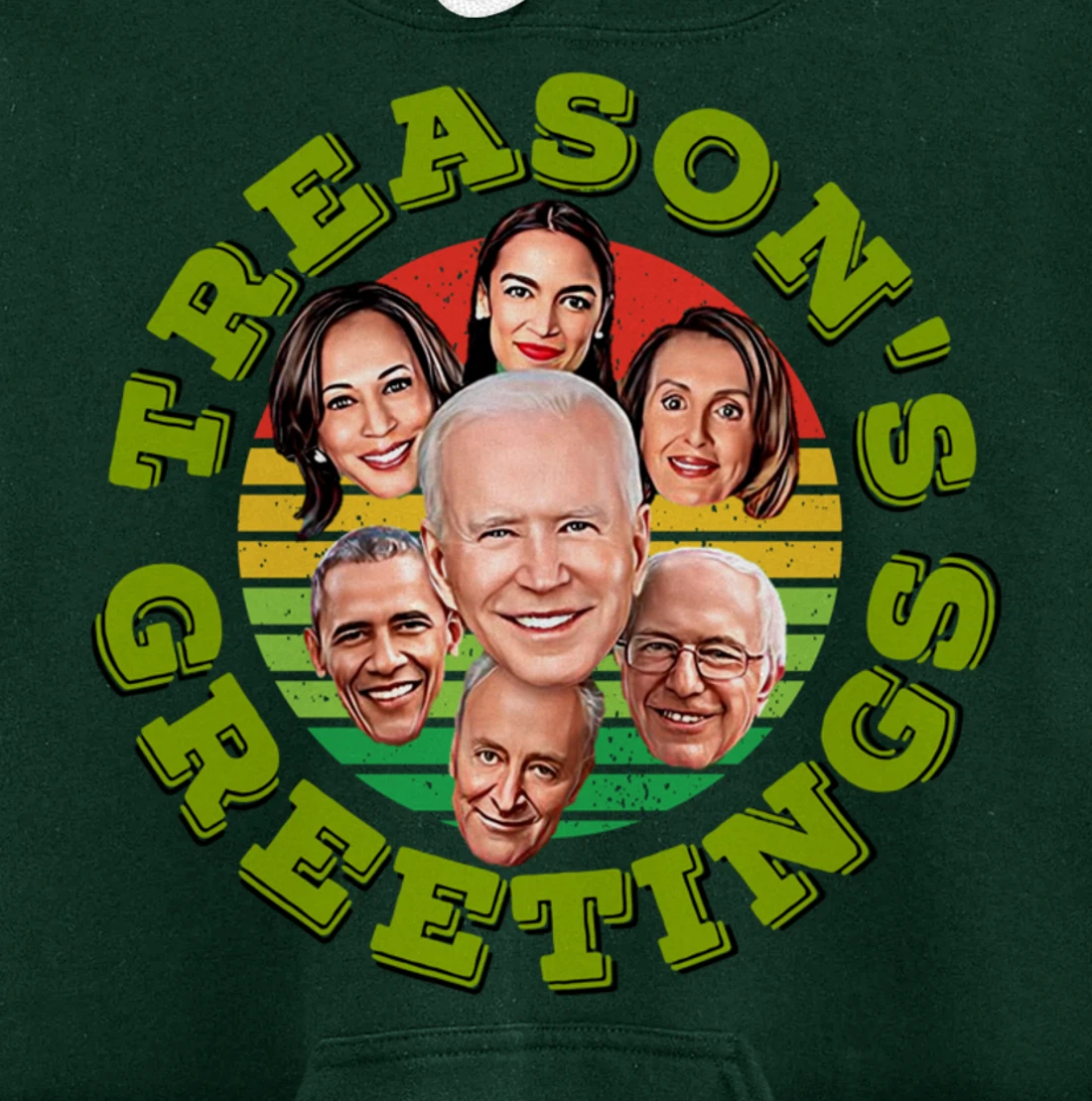 Swamp Xmas Biden Squad Xmas Trump USA Ugly Christmas Sweater Pullover Hoodie