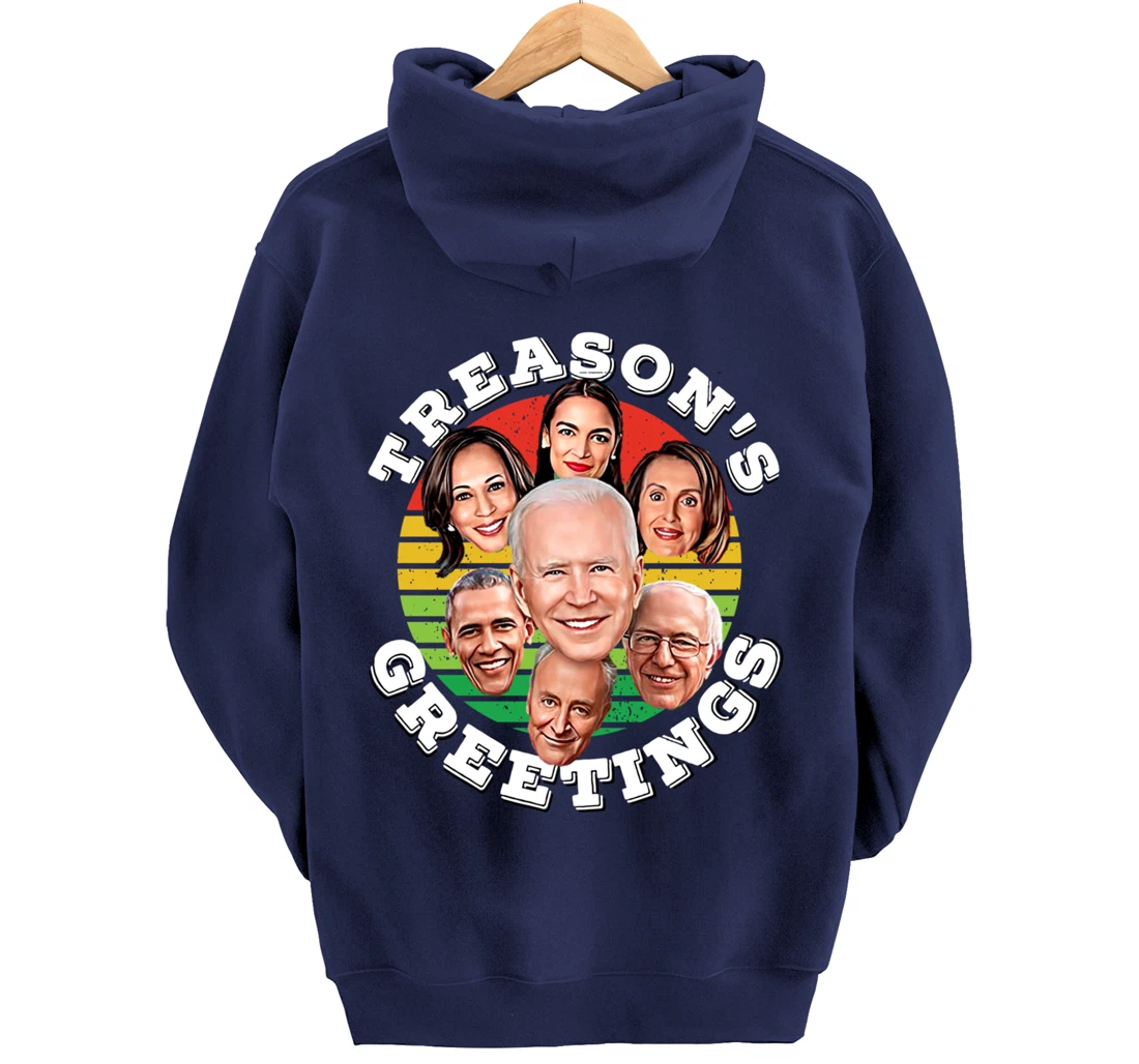 Swamp Xmas Biden Squad Xmas Trump USA Ugly Christmas Sweater Pullover Hoodie