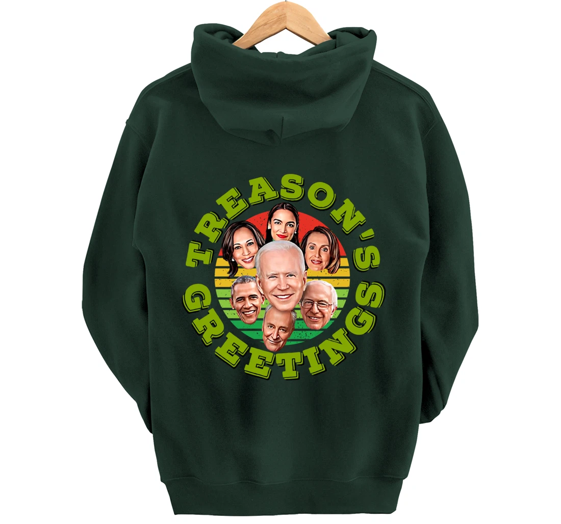 Swamp Xmas Biden Squad Xmas Trump USA Ugly Christmas Sweater Pullover Hoodie