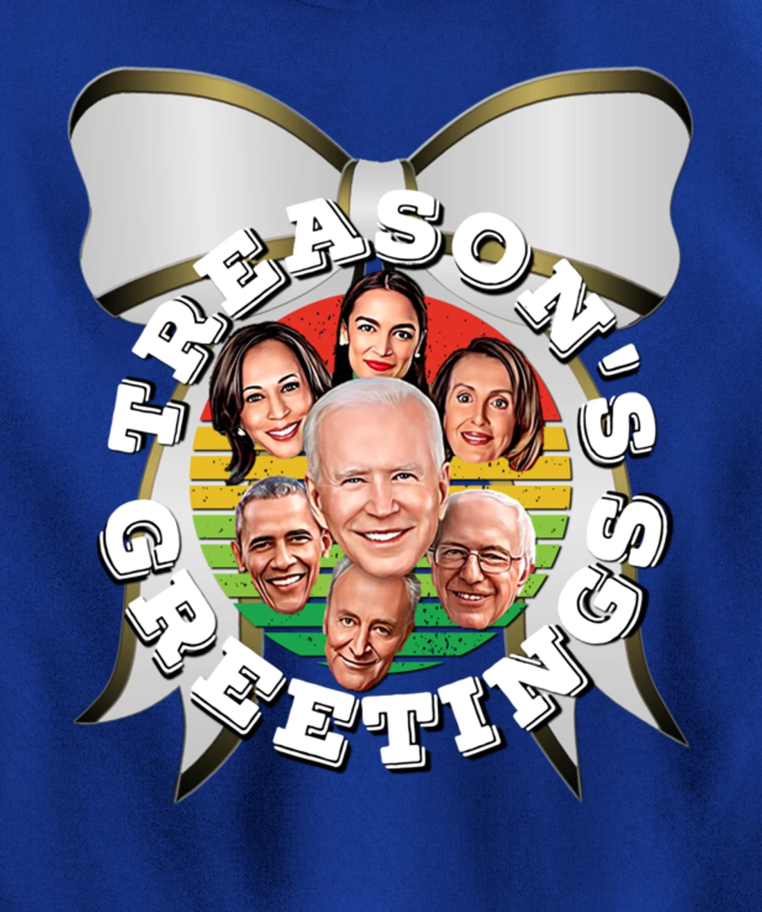 Swamp Xmas Wreath Biden Squad Trump Ugly Christmas Sweater Pullover Hoodie