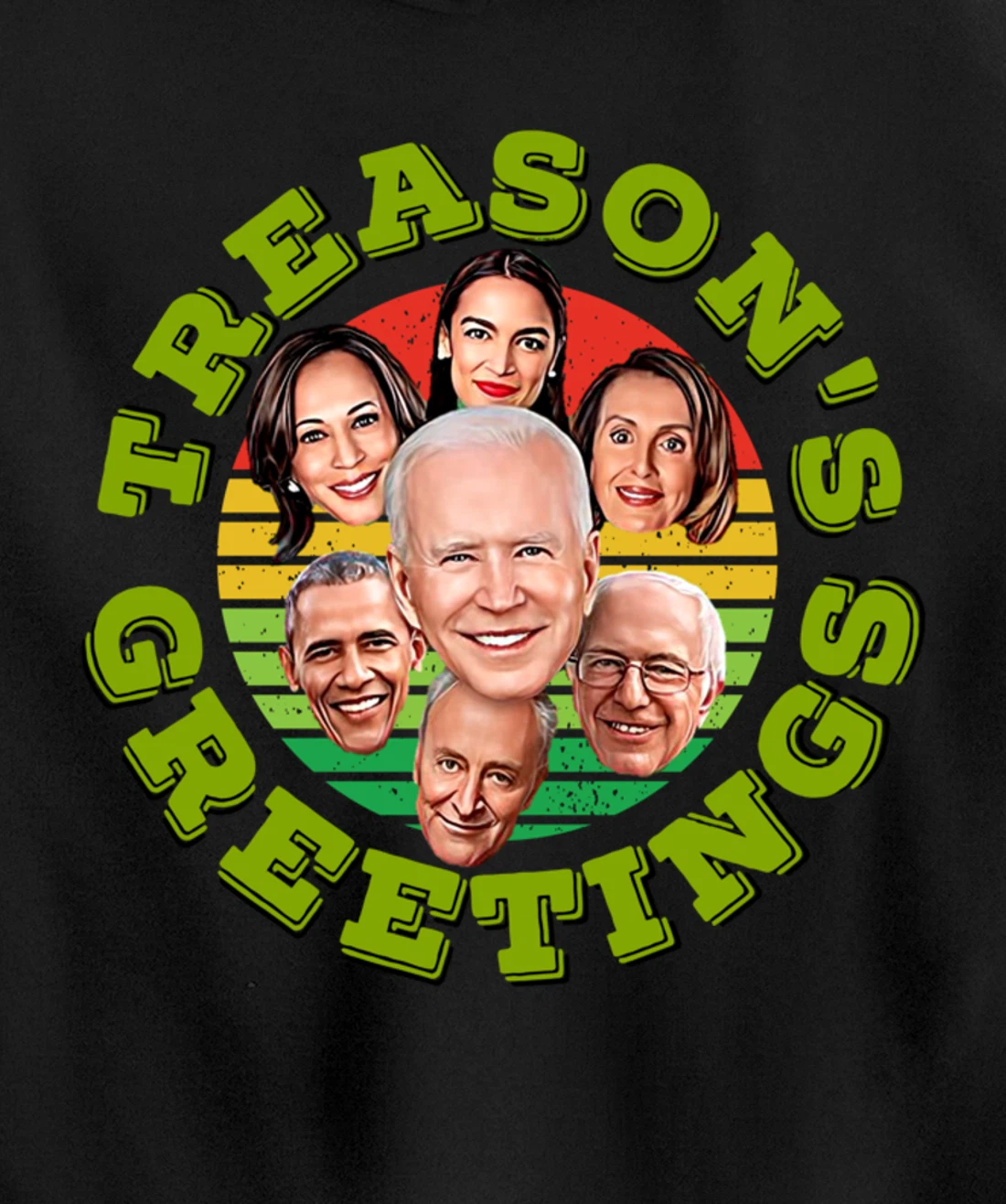 Swamp Xmas Biden Squad Xmas Trump USA Ugly Christmas Sweater Pullover Hoodie