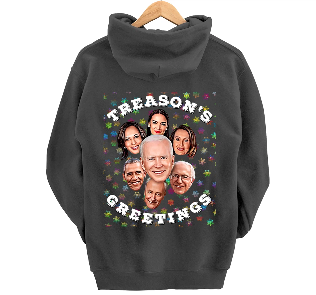 Swamp Xmas Biden Squad Xmas Trump USA Ugly Christmas Sweater Pullover Hoodie