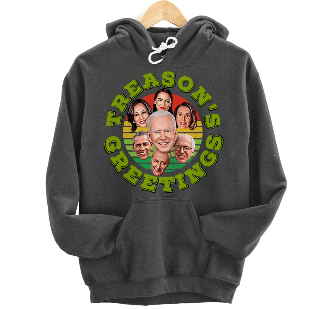 Swamp Xmas Biden Squad Xmas Trump USA Ugly Christmas Sweater Pullover Hoodie