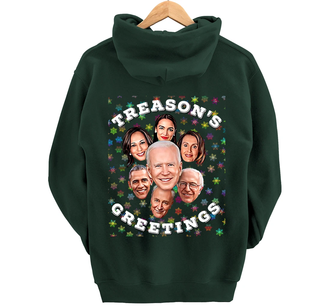 Swamp Xmas Biden Squad Xmas Trump USA Ugly Christmas Sweater Pullover Hoodie
