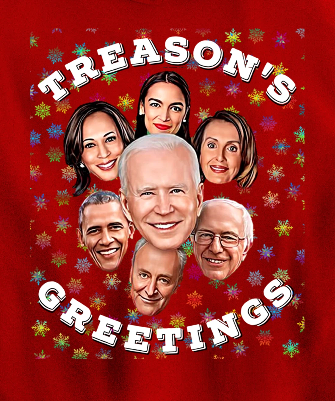 Swamp Xmas Biden Squad Xmas Trump USA Ugly Christmas Sweater Pullover Hoodie