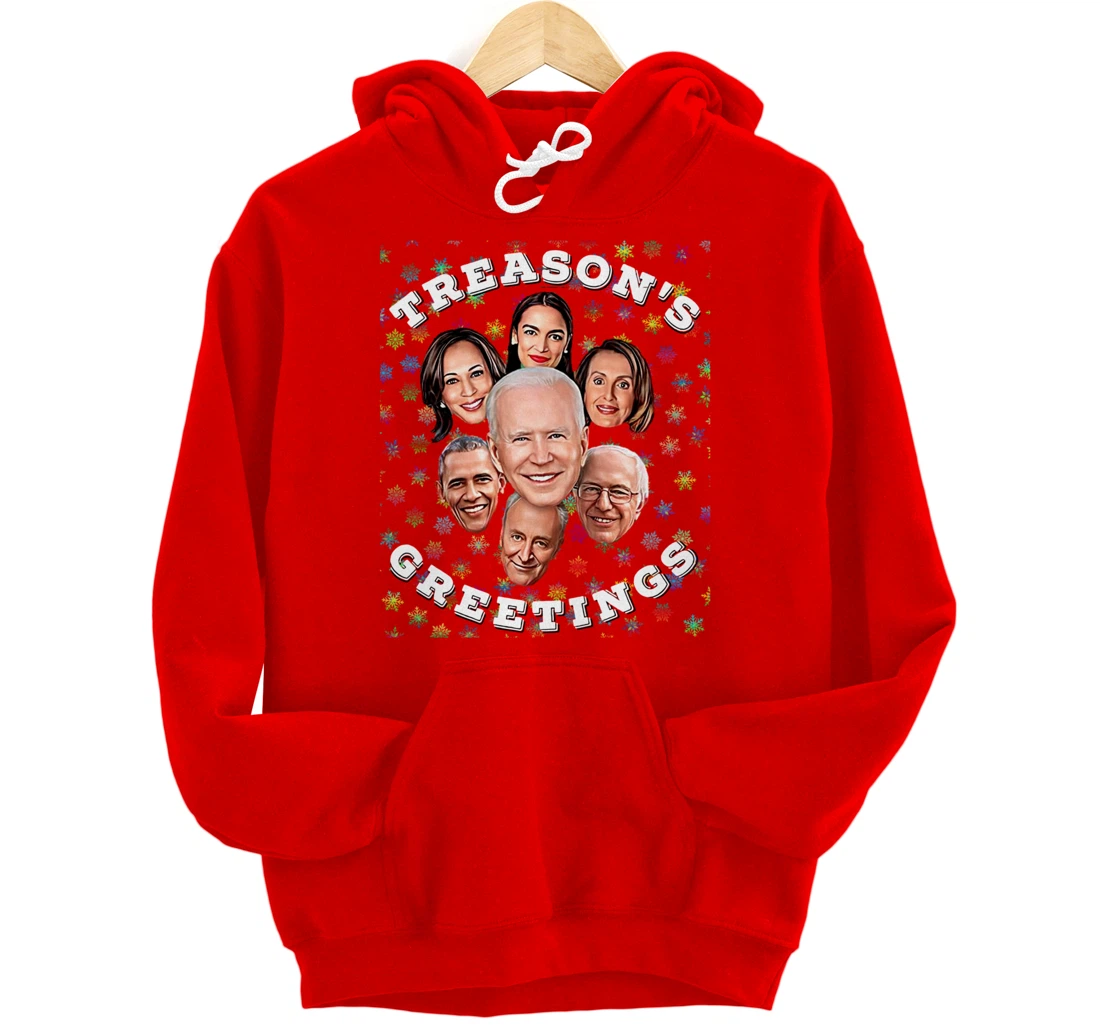 Swamp Xmas Biden Squad Xmas Trump USA Ugly Christmas Sweater Pullover Hoodie