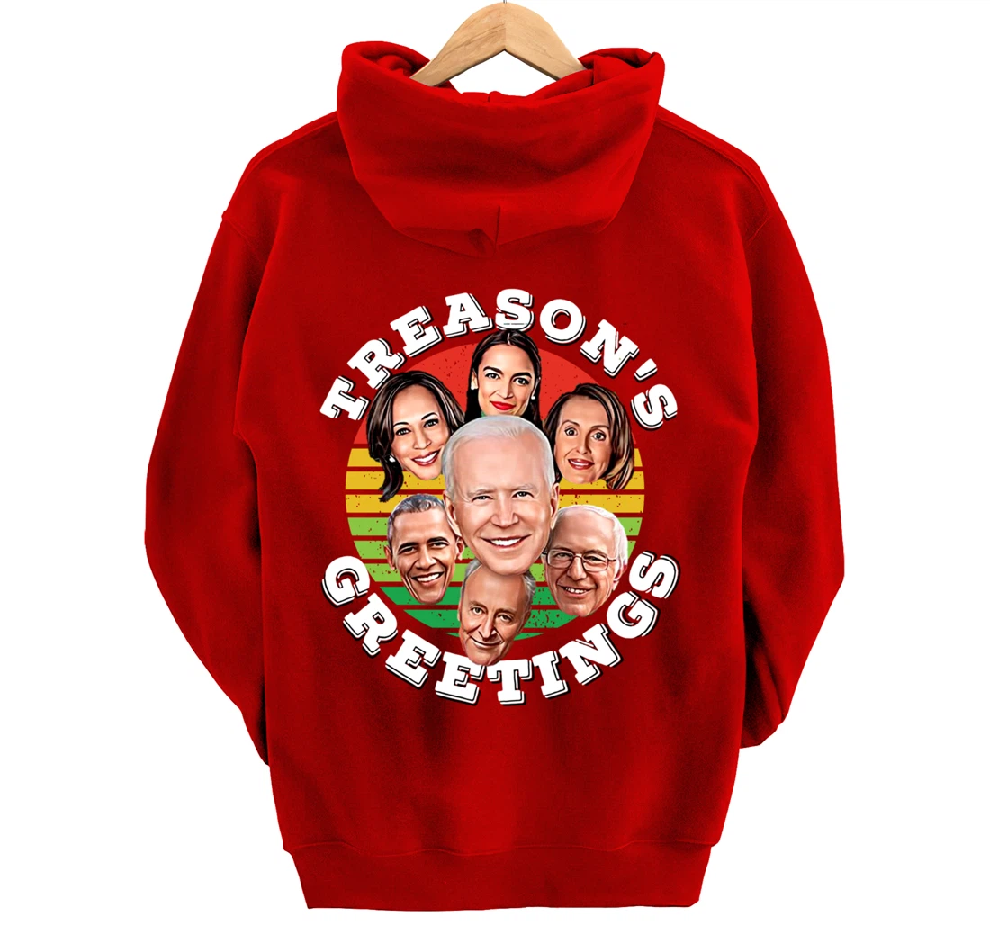 Swamp Xmas Biden Squad Xmas Trump USA Ugly Christmas Sweater Pullover Hoodie