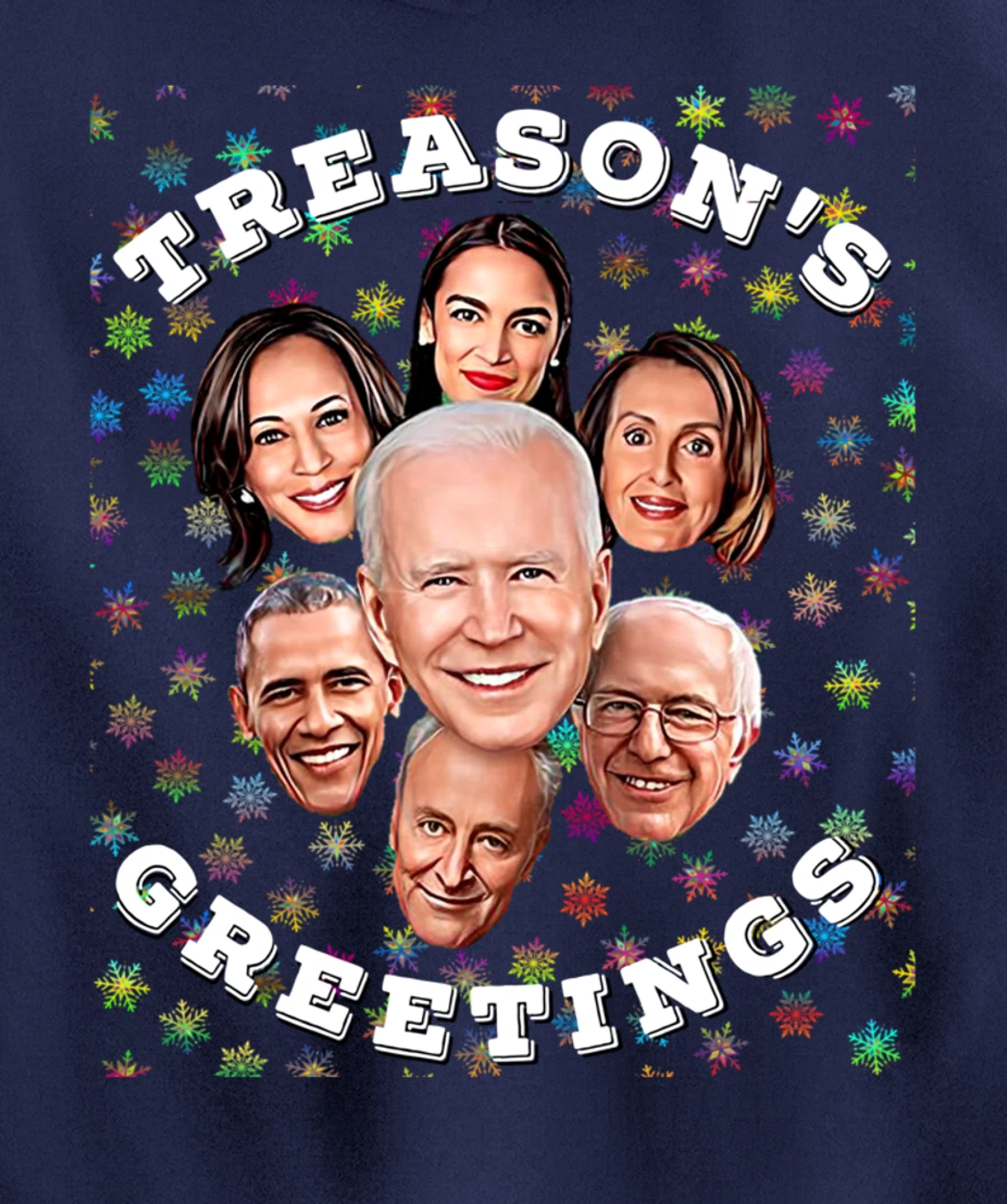 Swamp Xmas Biden Squad Xmas Trump USA Ugly Christmas Sweater Pullover Hoodie