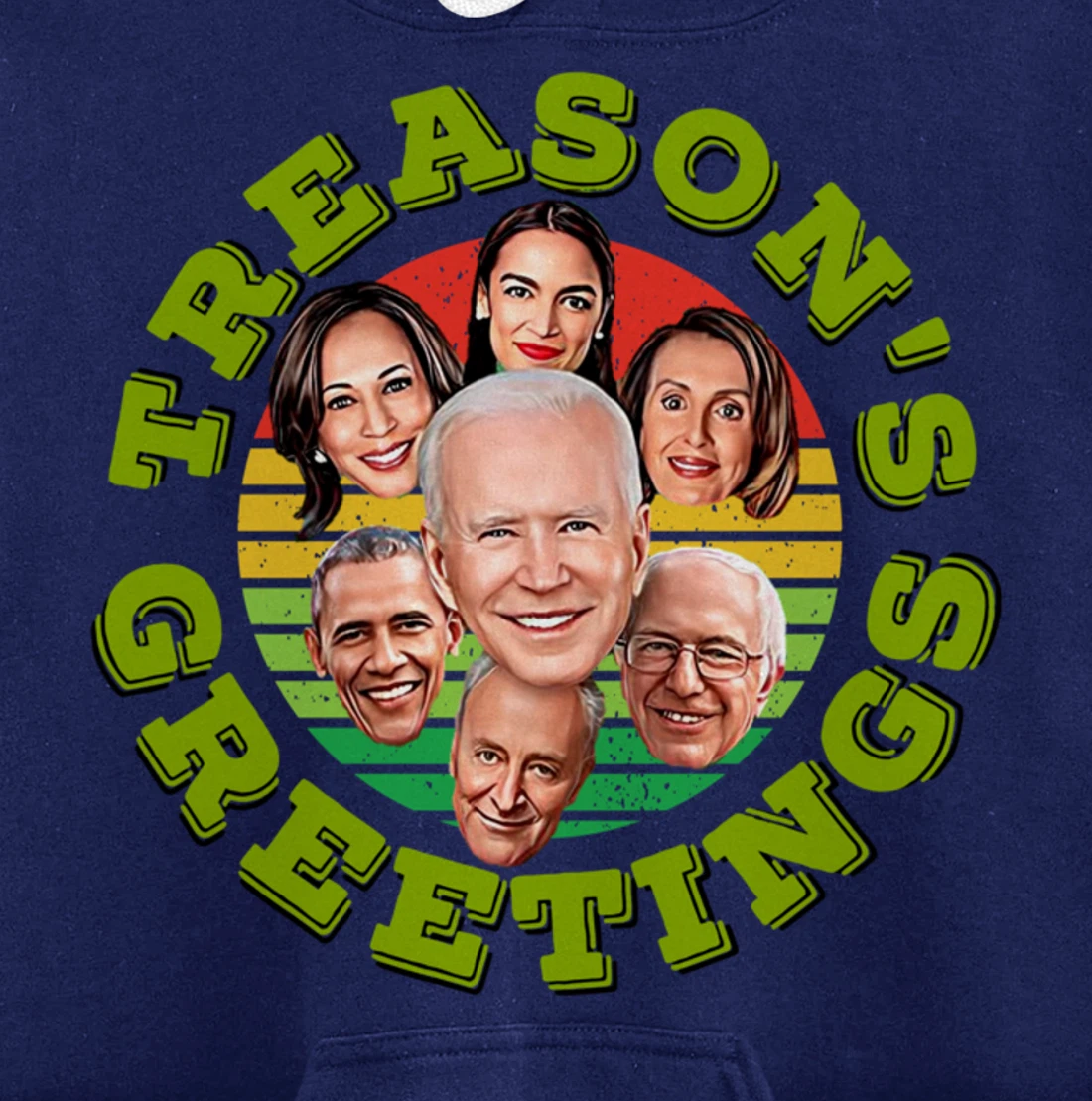 Swamp Xmas Biden Squad Xmas Trump USA Ugly Christmas Sweater Pullover Hoodie