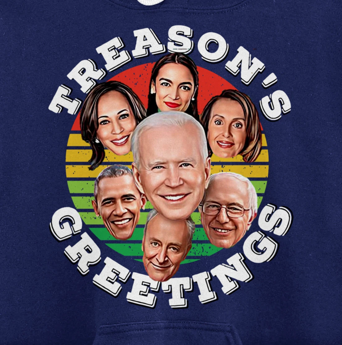 Swamp Xmas Biden Squad Xmas Trump USA Ugly Christmas Sweater Pullover Hoodie