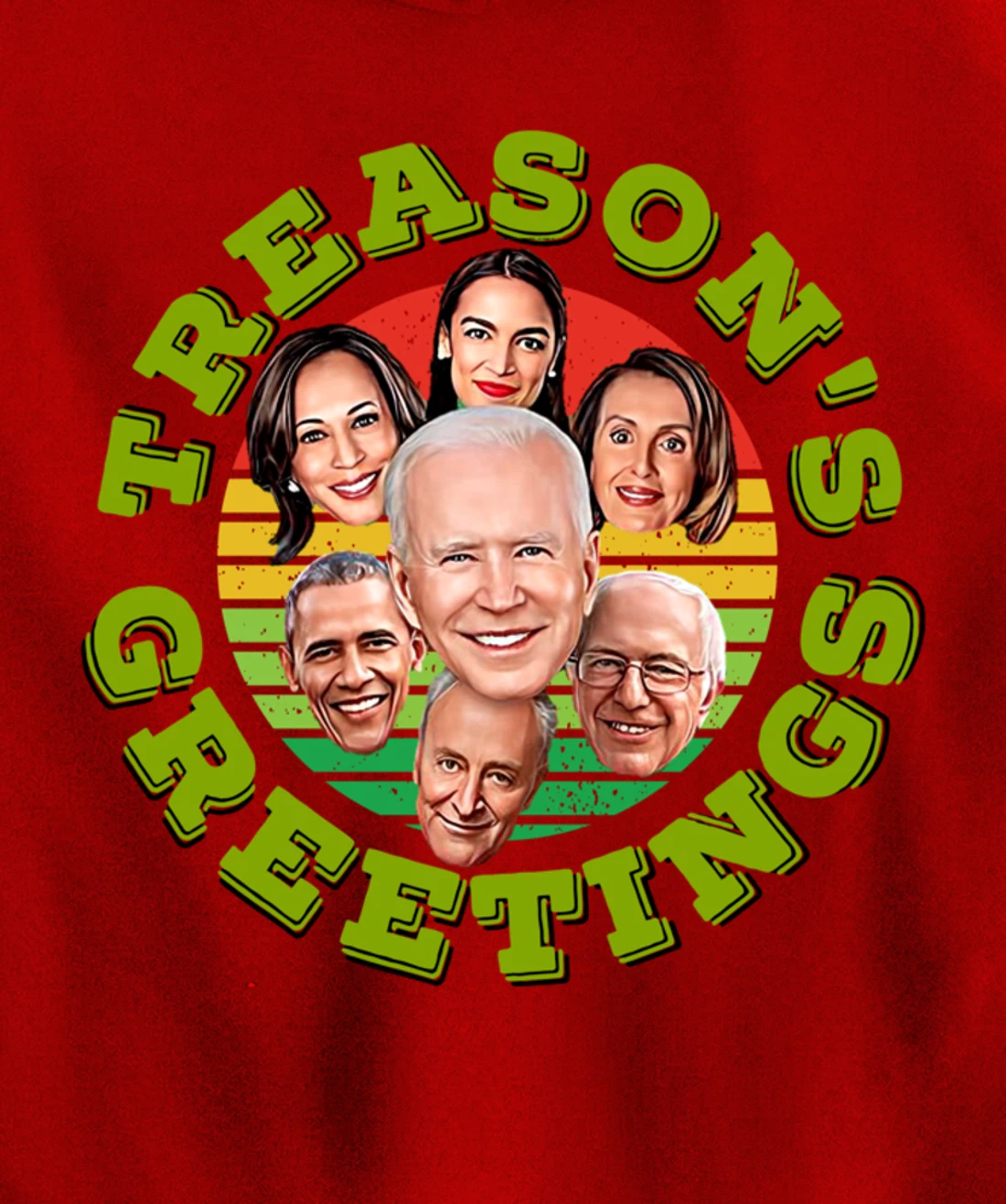 Swamp Xmas Biden Squad Xmas Trump USA Ugly Christmas Sweater Pullover Hoodie