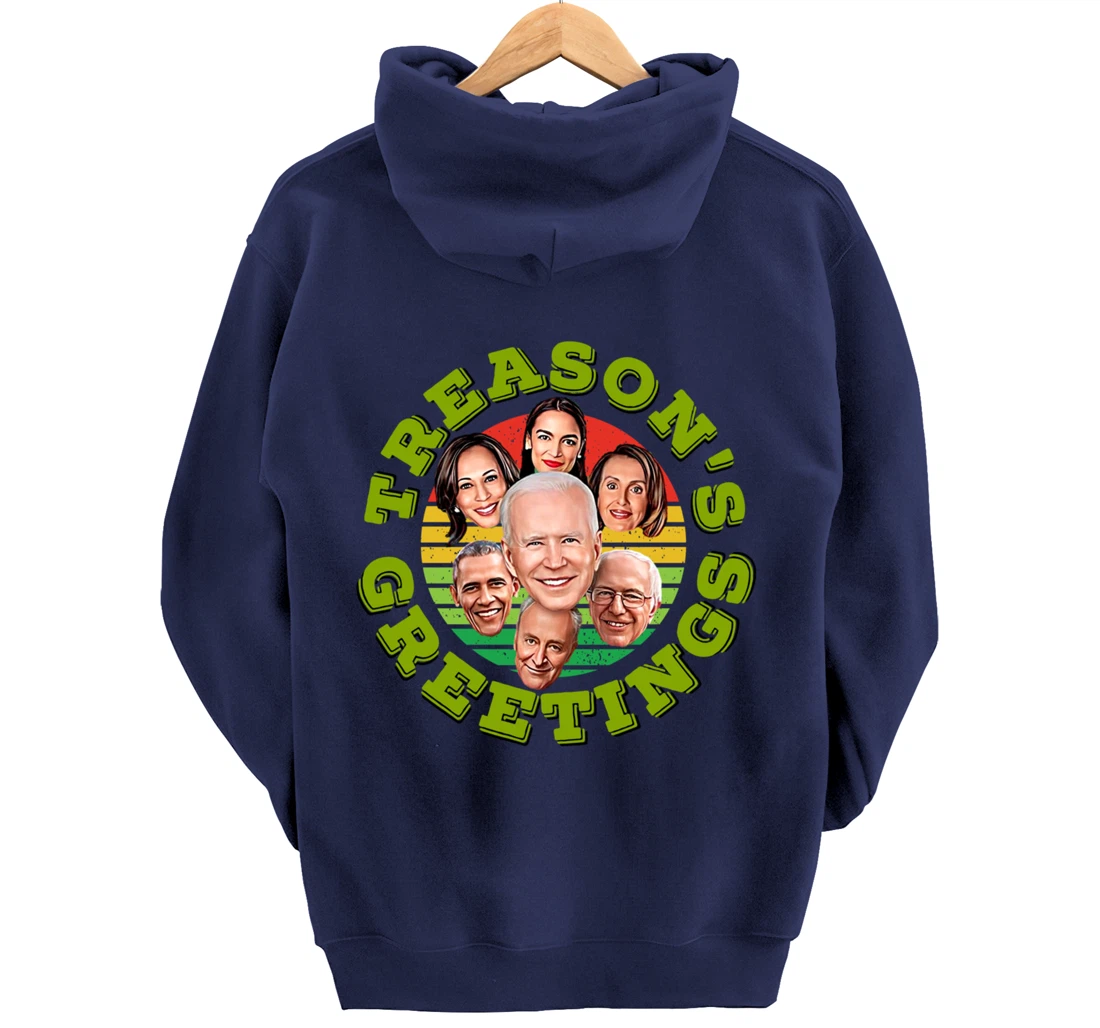 Swamp Xmas Biden Squad Xmas Trump USA Ugly Christmas Sweater Pullover Hoodie