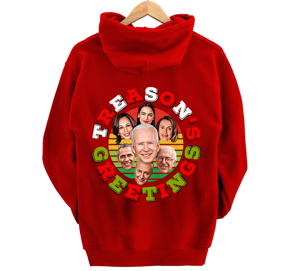Swamp Xmas Biden Squad Xmas Trump USA Ugly Christmas Sweater Pullover Hoodie