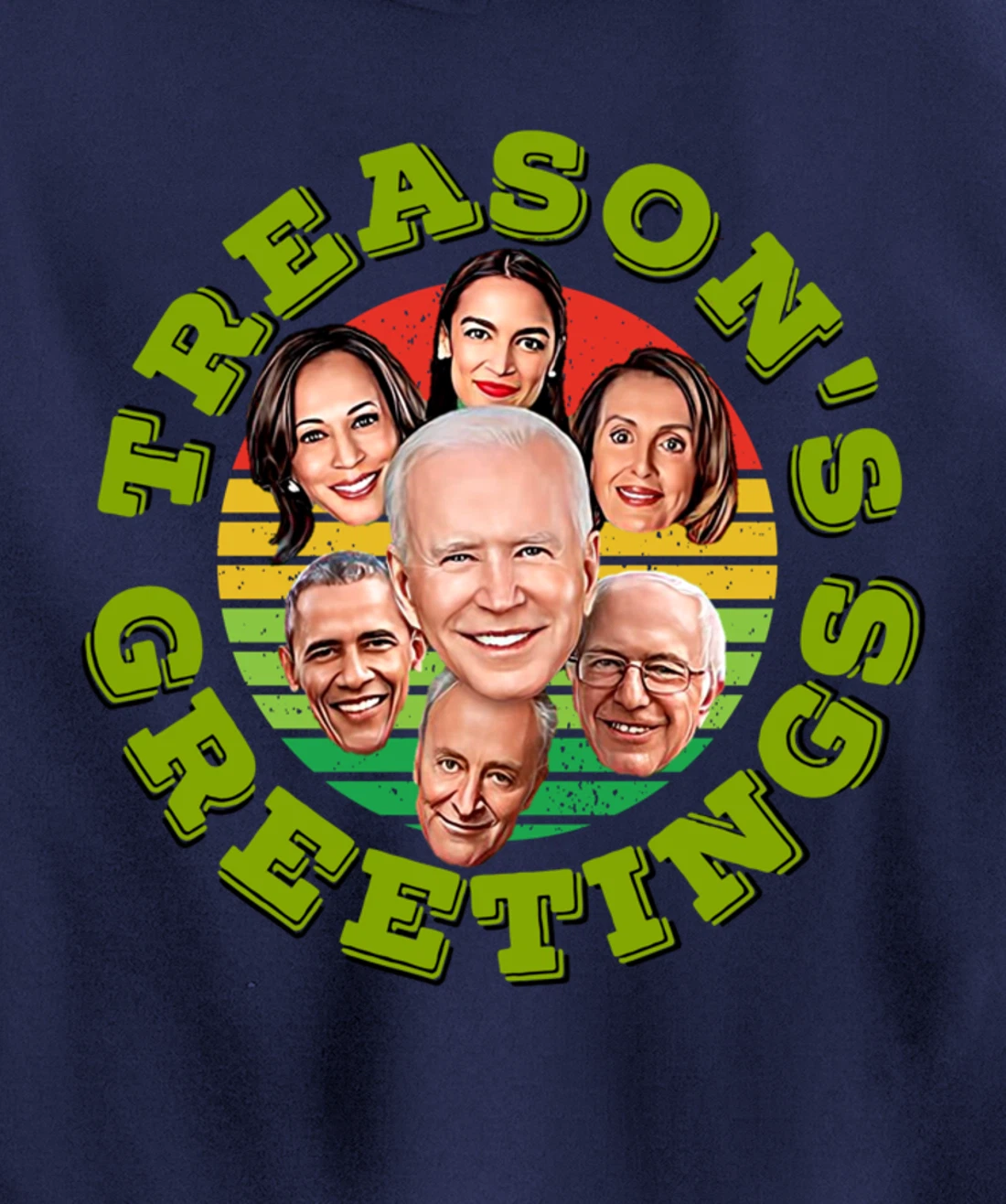 Swamp Xmas Biden Squad Xmas Trump USA Ugly Christmas Sweater Pullover Hoodie