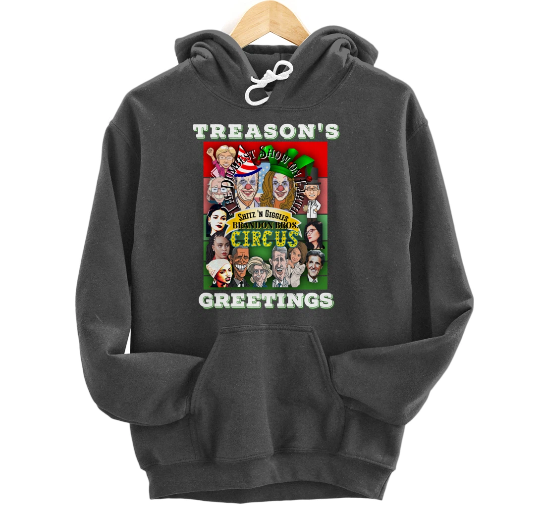 Swamp Xmas Wreath Biden Squad Trump Ugly Christmas Sweater Pullover Hoodie