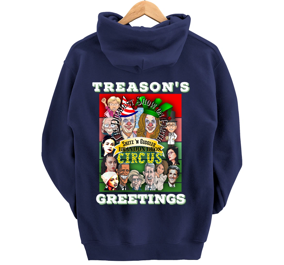 Swamp Xmas Wreath Biden Squad Trump Ugly Christmas Sweater Pullover Hoodie