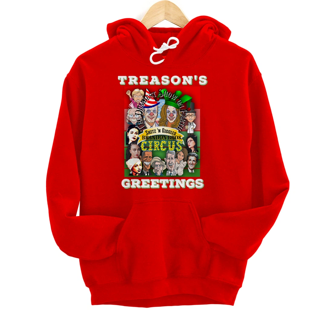Swamp Xmas Wreath Biden Squad Trump Ugly Christmas Sweater Pullover Hoodie