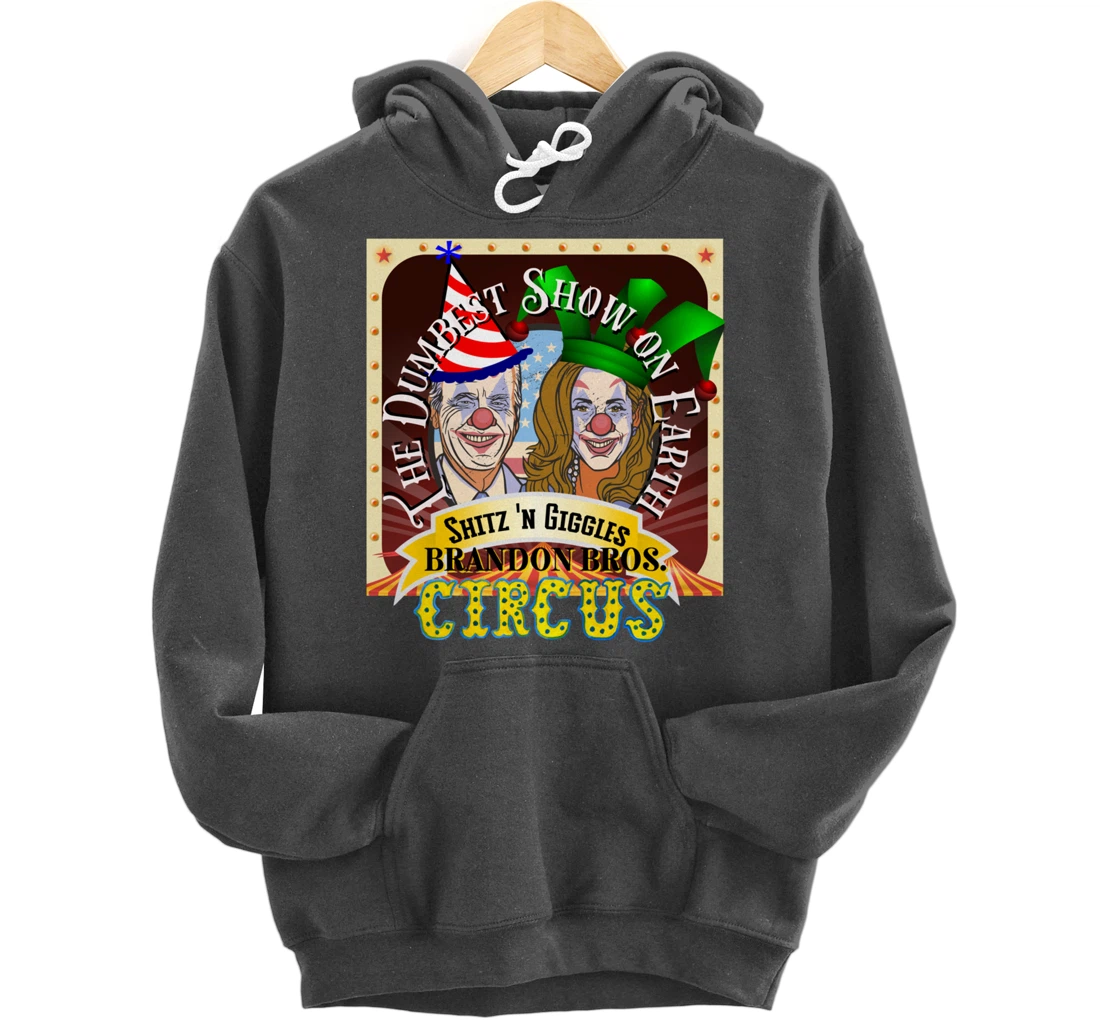 Biden Jingle Joe Giggles Circus Trump 2024 Conservative Pullover Hoodie