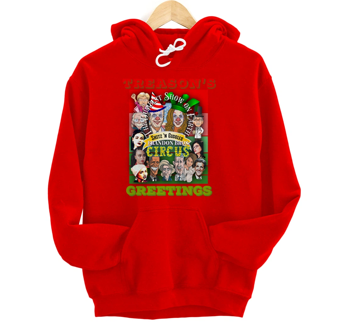 Swamp Xmas Wreath Biden Squad Trump Ugly Christmas Sweater Pullover Hoodie