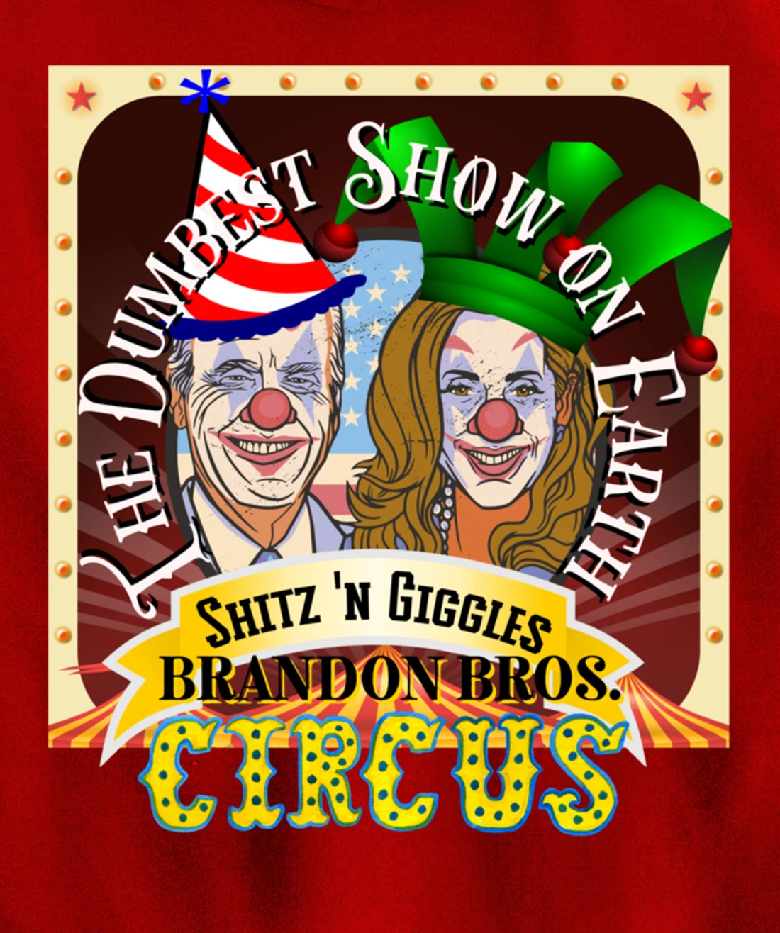 Biden Jingle Joe Giggles Circus Trump 2024 Conservative Pullover Hoodie