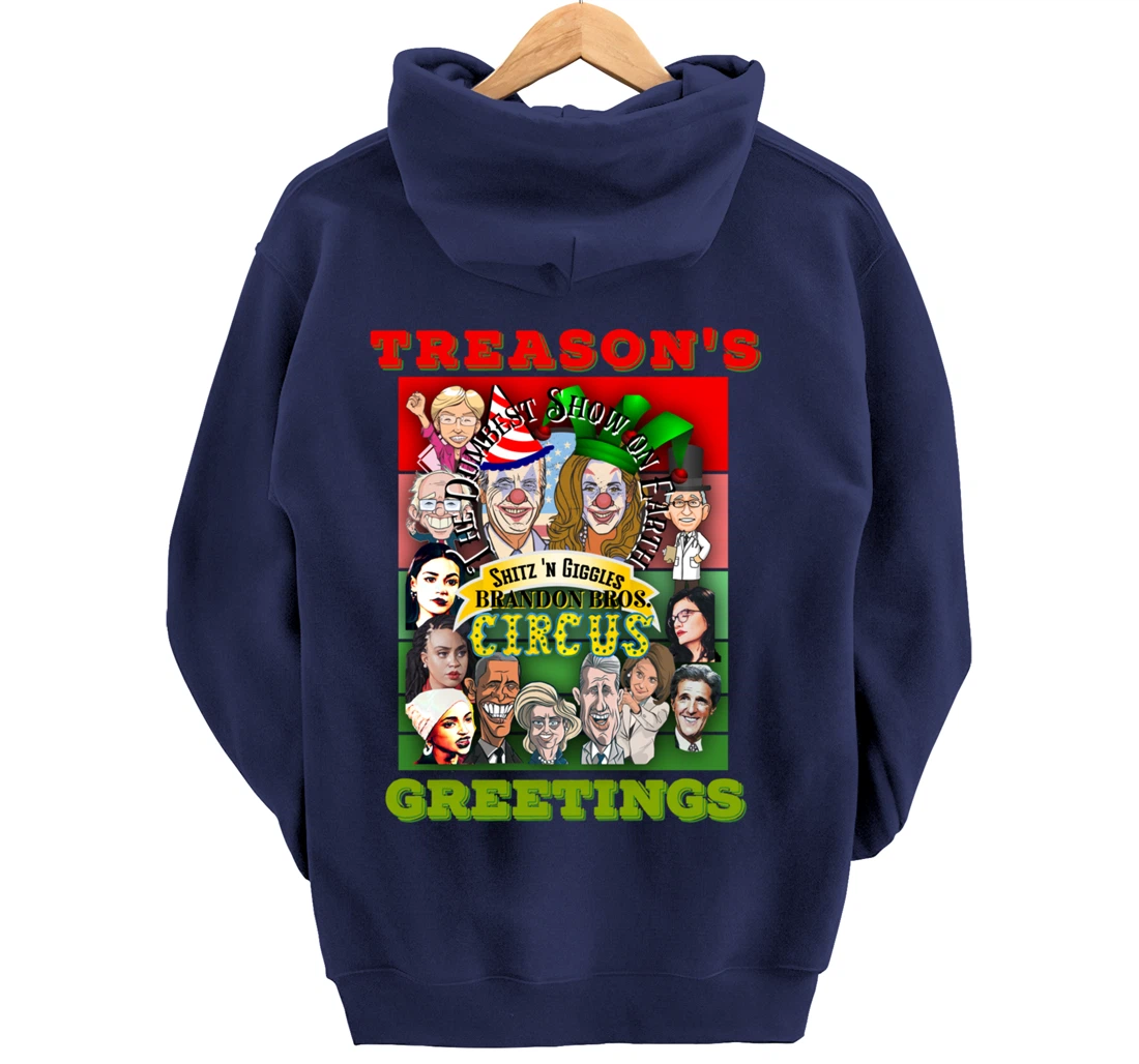 Swamp Xmas Wreath Biden Squad Trump Ugly Christmas Sweater Pullover Hoodie