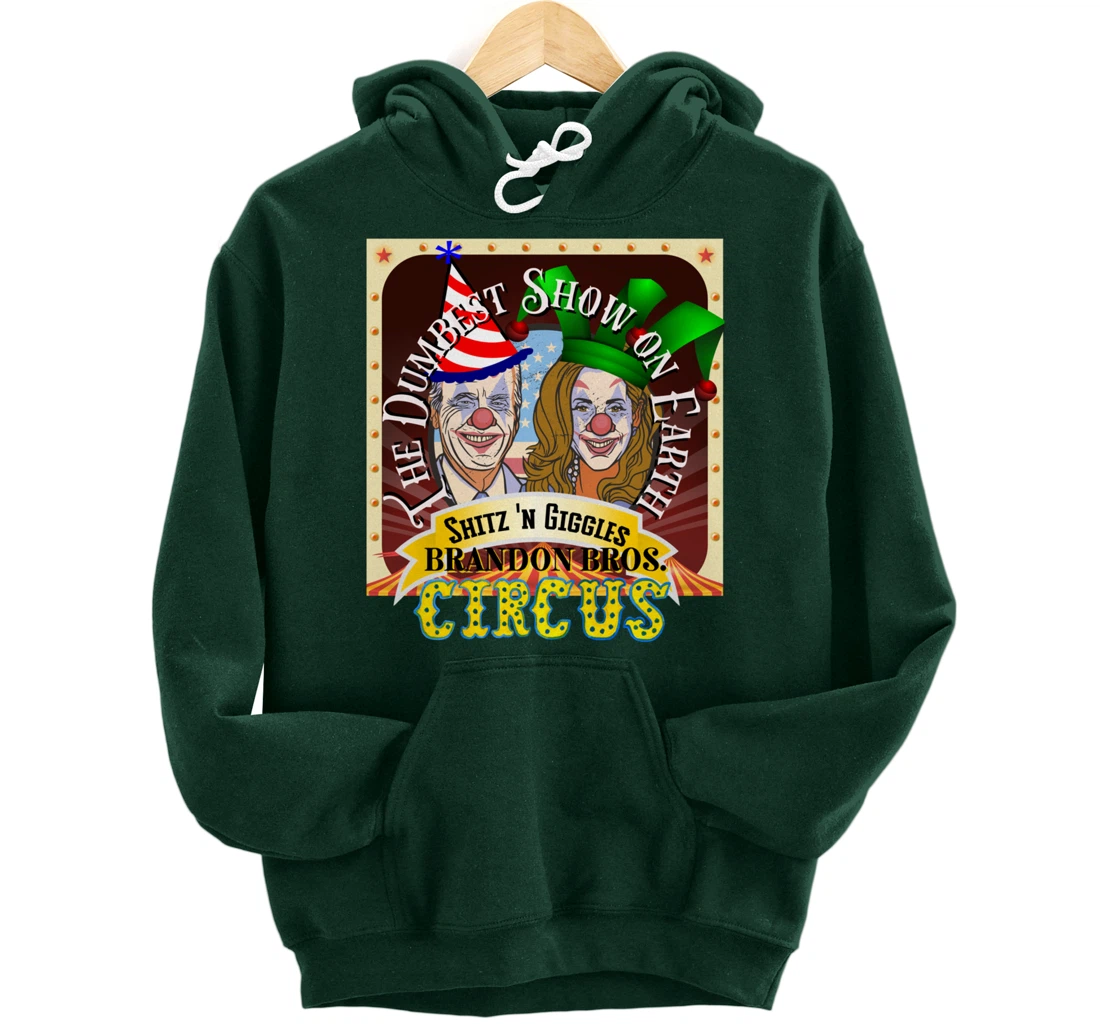 Biden Jingle Joe Giggles Circus Trump 2024 Conservative Pullover Hoodie