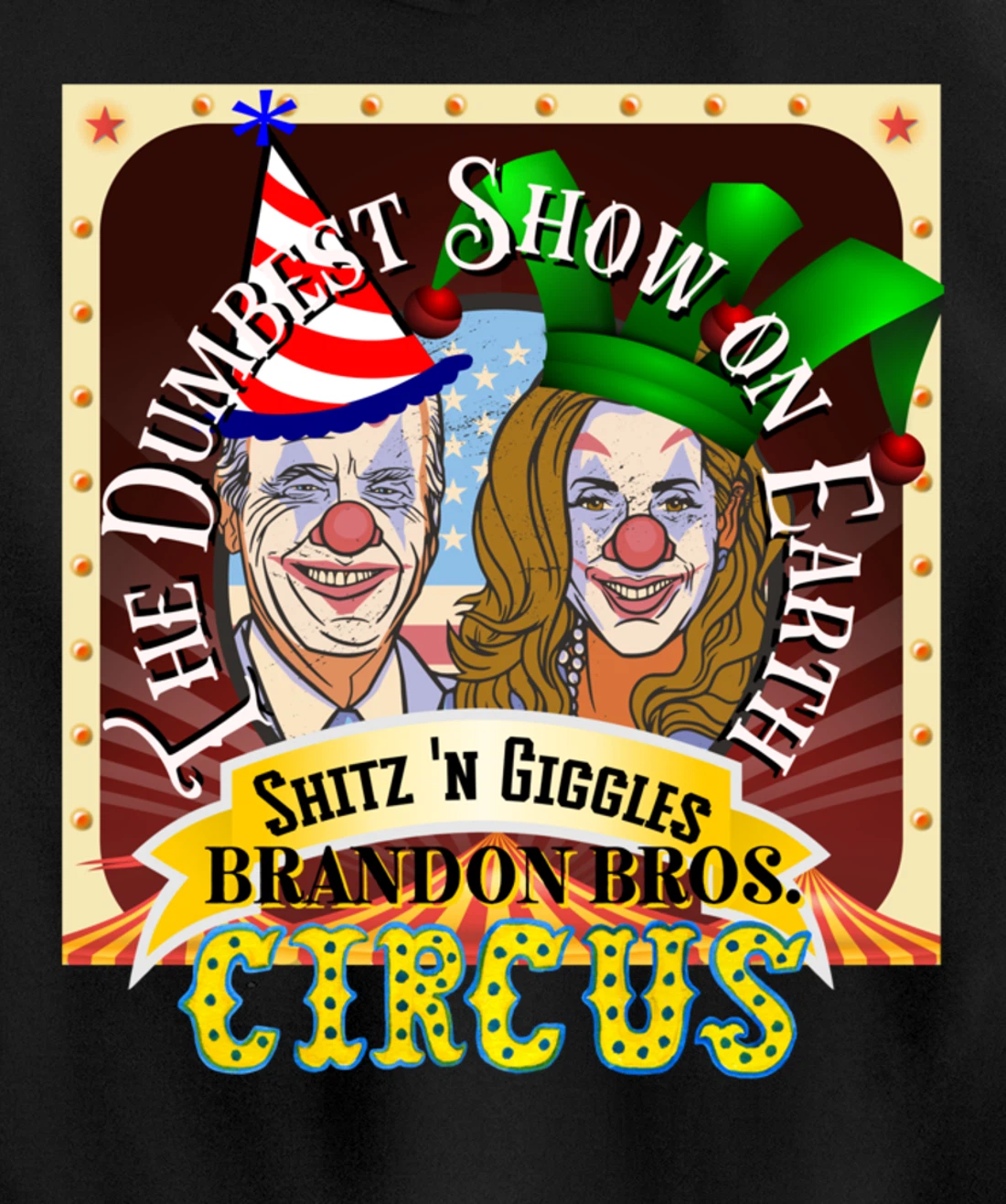 Biden Jingle Joe Giggles Circus Trump 2024 Conservative Pullover Hoodie