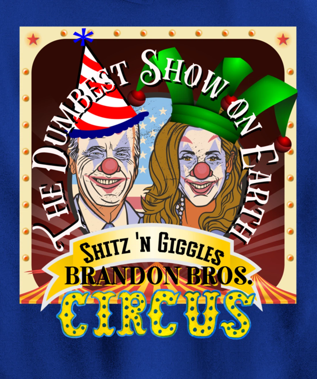 Biden Jingle Joe Giggles Circus Trump 2024 Conservative Pullover Hoodie