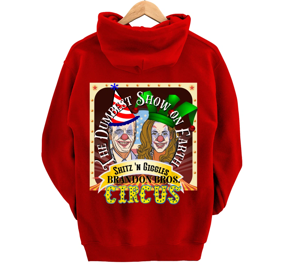 Biden Jingle Joe Giggles Circus Trump 2024 Conservative Pullover Hoodie