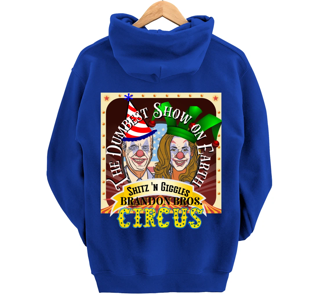 Biden Jingle Joe Giggles Circus Trump 2024 Conservative Pullover Hoodie