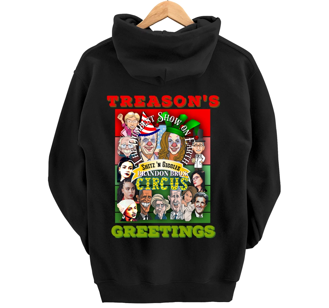 Swamp Xmas Wreath Biden Squad Trump Ugly Christmas Sweater Pullover Hoodie