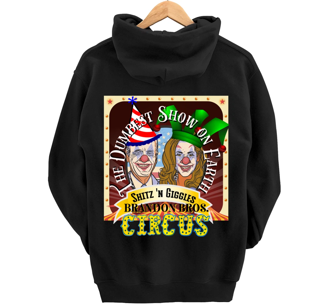 Biden Jingle Joe Giggles Circus Trump 2024 Conservative Pullover Hoodie