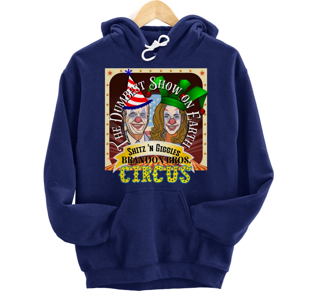 Biden Jingle Joe Giggles Circus Trump 2024 Conservative Pullover Hoodie