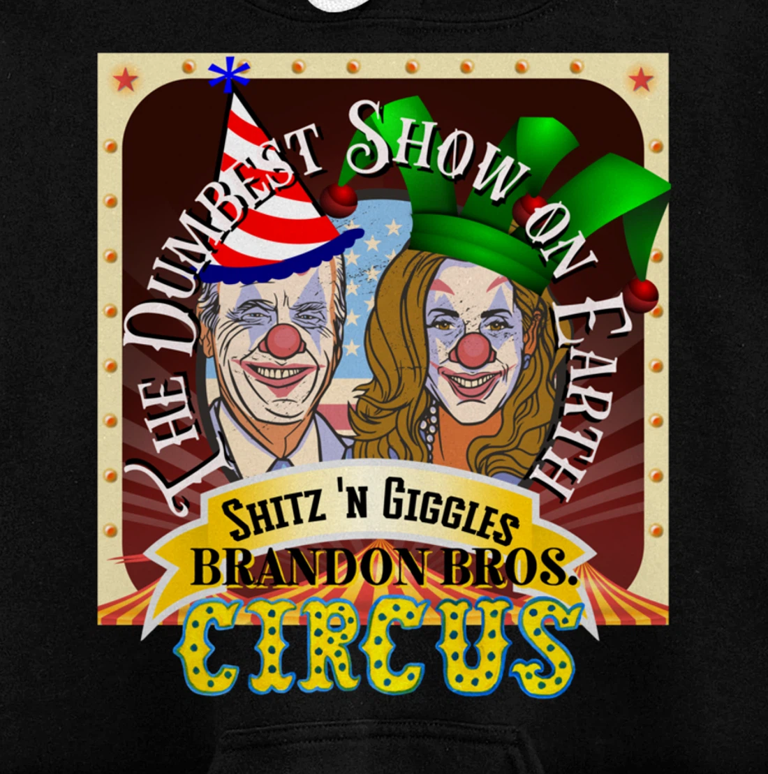 Biden Jingle Joe Giggles Circus Trump 2024 Conservative Pullover Hoodie