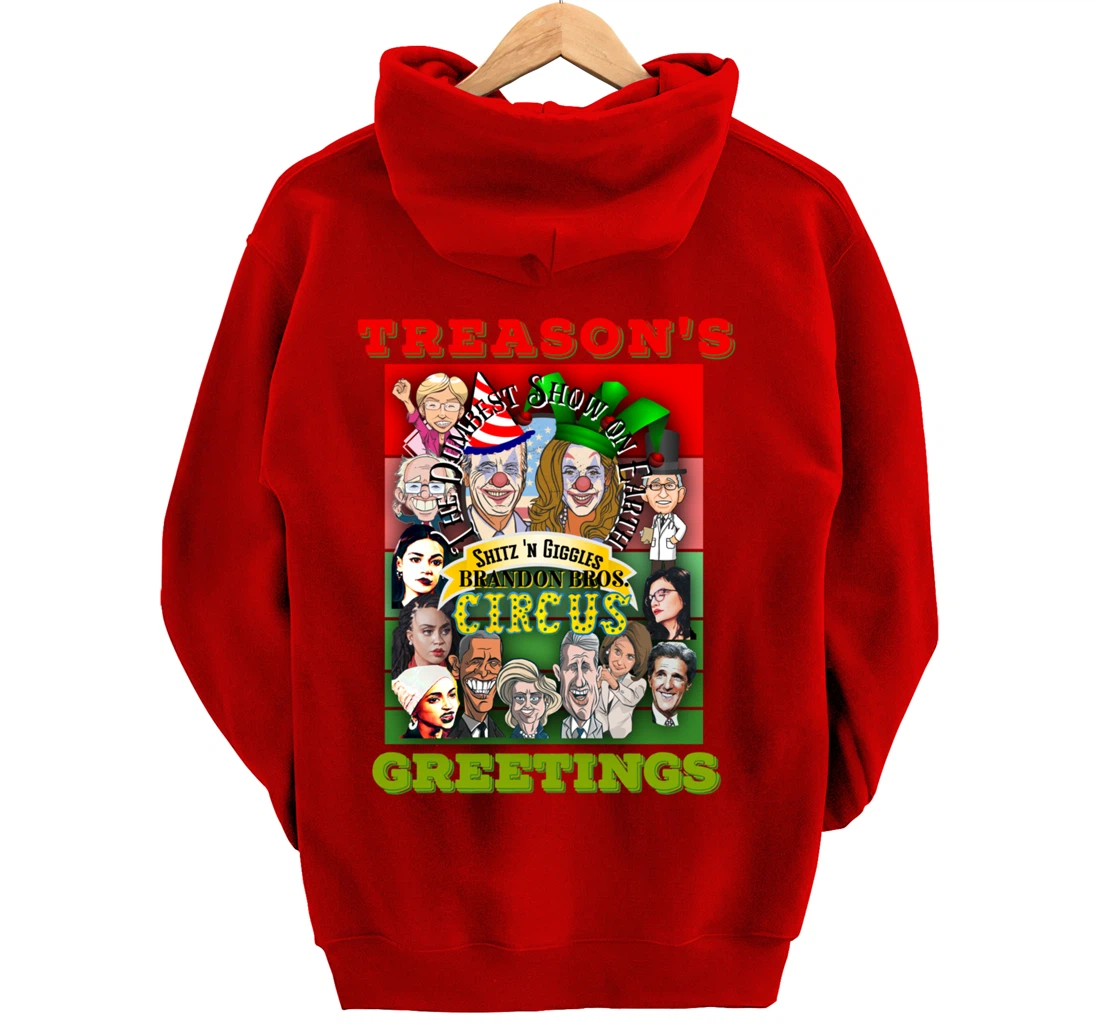 Swamp Xmas Wreath Biden Squad Trump Ugly Christmas Sweater Pullover Hoodie