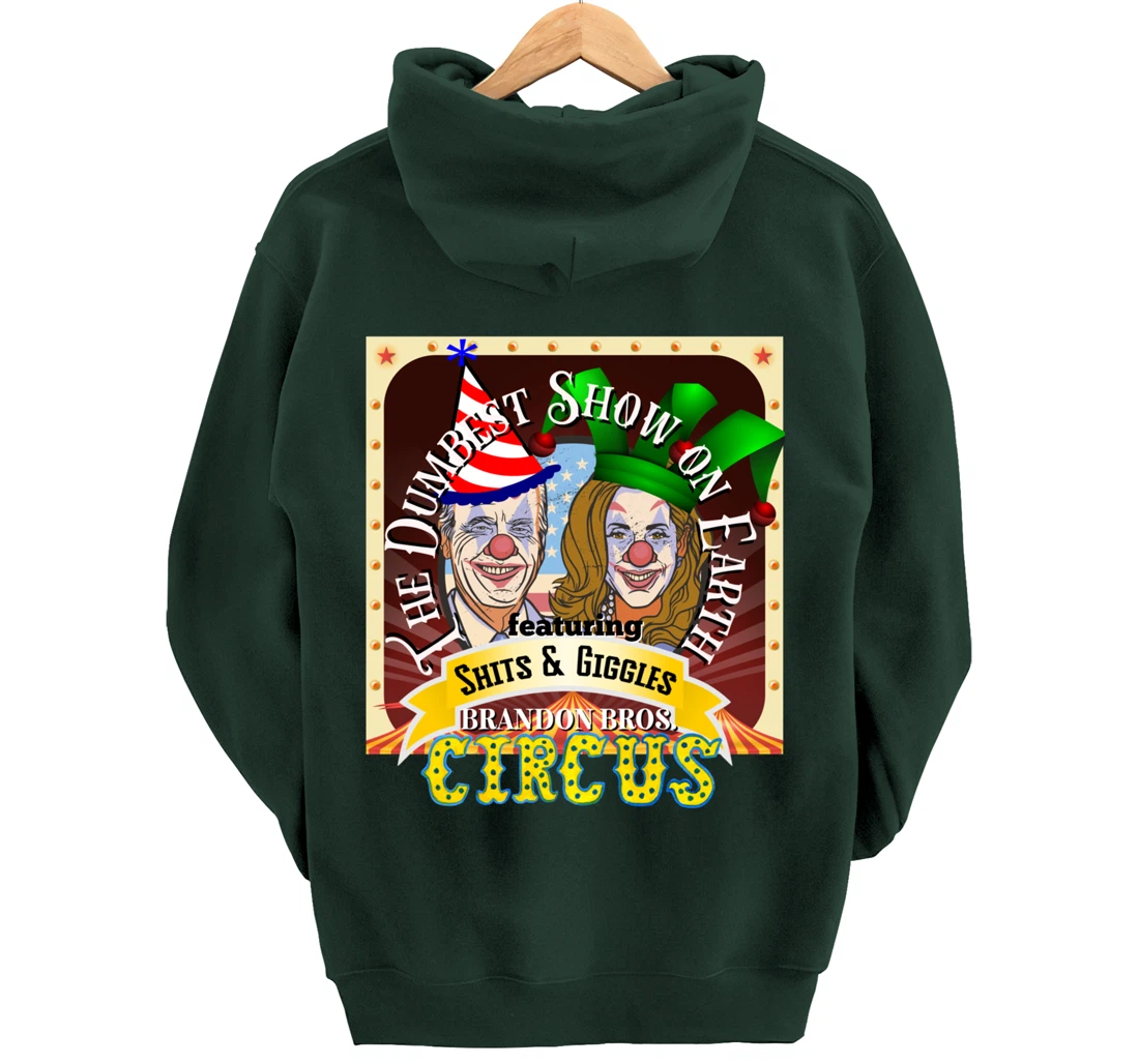 Biden Jingle Joe Giggles Circus Trump 2024 Conservative Pullover Hoodie