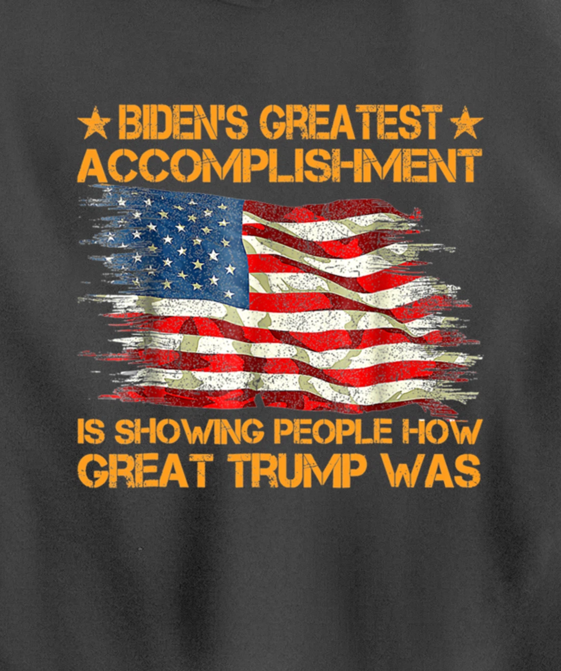 Funny biden's greatest accomplishment is showing Trump 2024 Pullover Hoodie