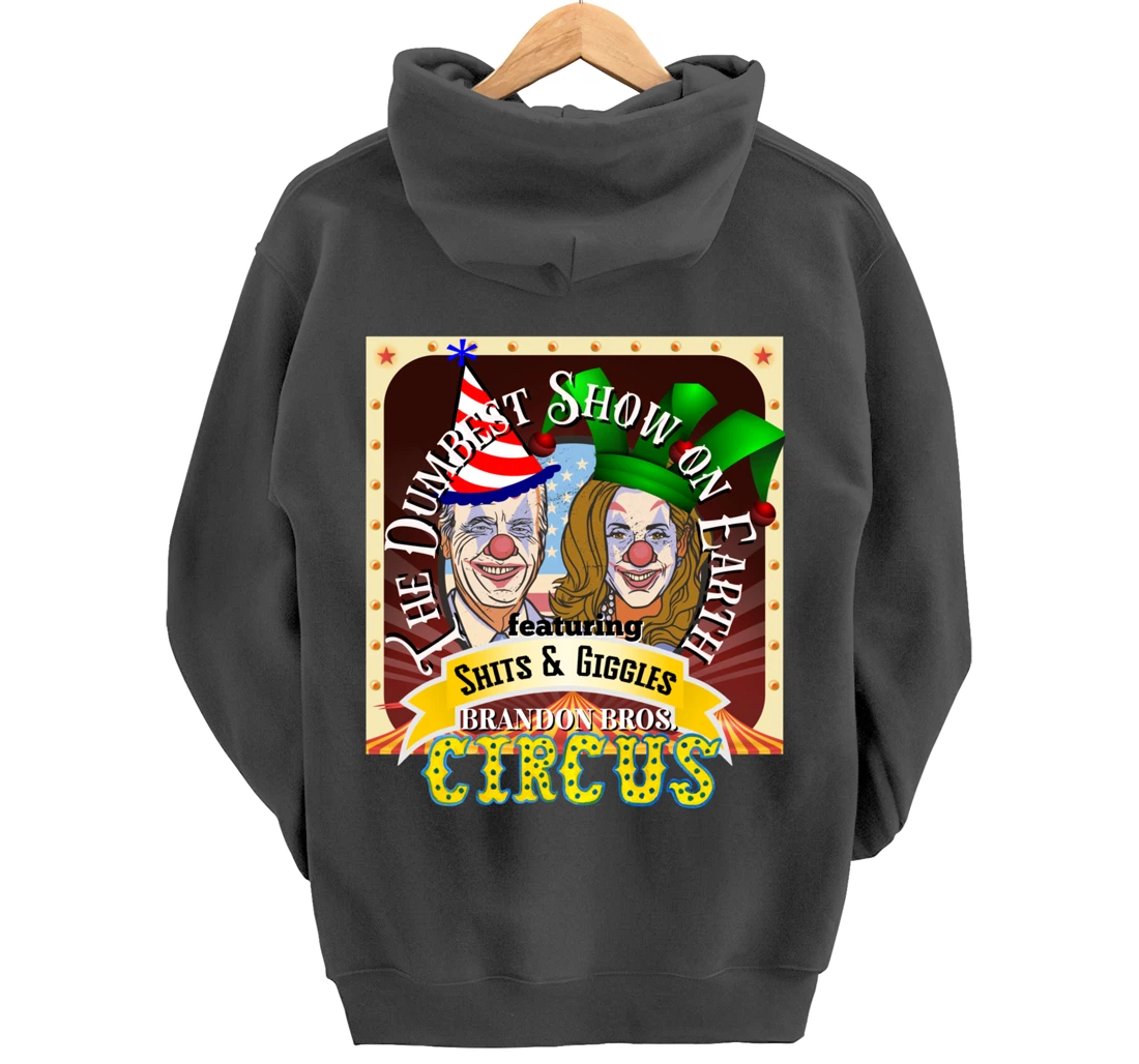 Biden Jingle Joe Giggles Circus Trump 2024 Conservative Pullover Hoodie