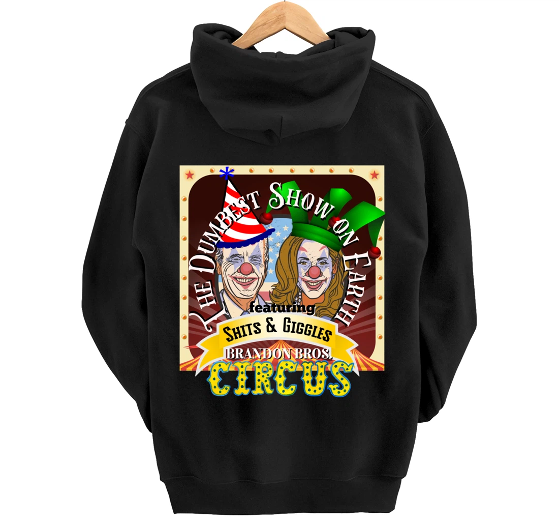 Biden Jingle Joe Giggles Circus Trump 2024 Conservative Pullover Hoodie