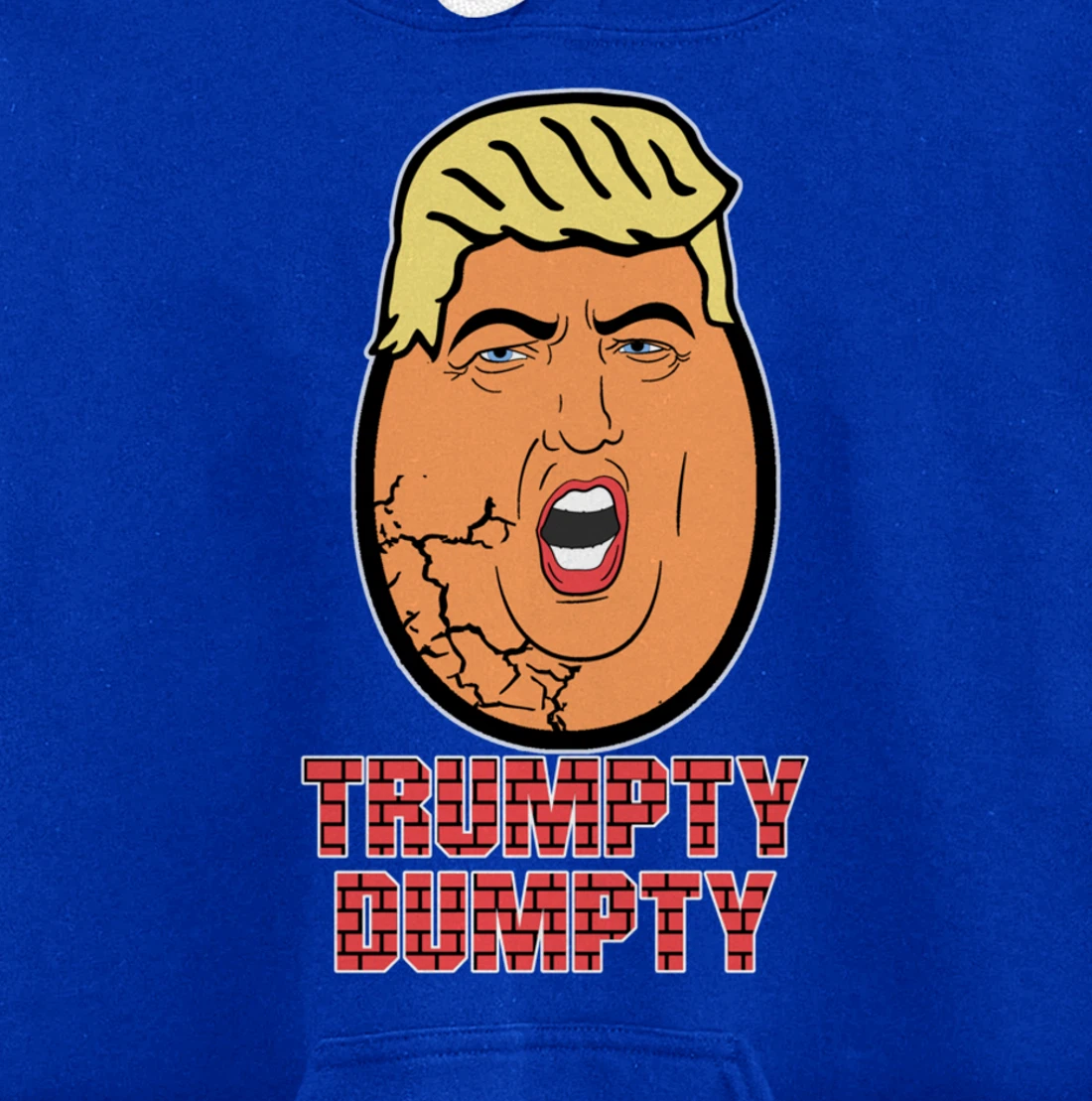 Trumpty Dumpty Anti Trump Anti Wall Funny Donald Trump Pullover Hoodie