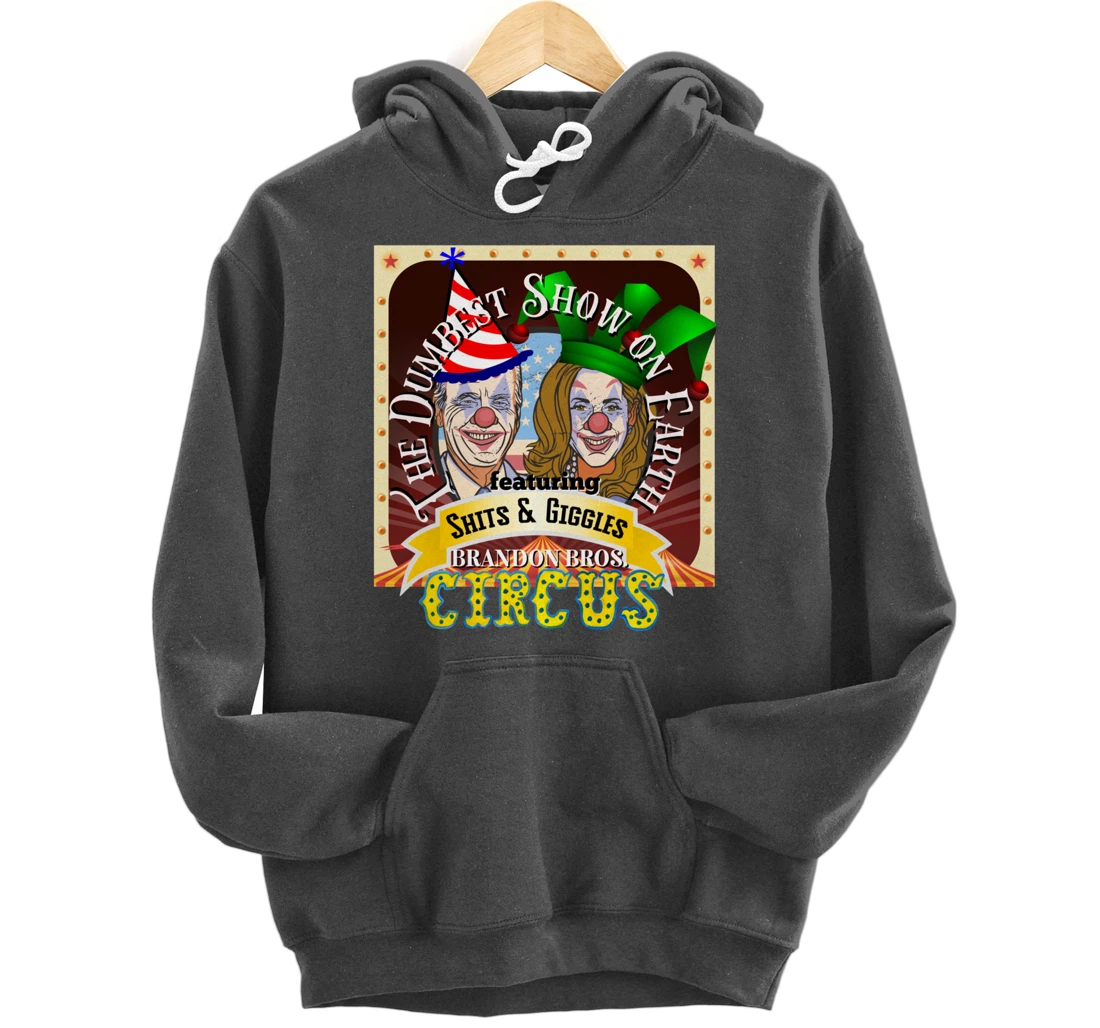 Biden Jingle Joe Giggles Circus Trump 2024 Conservative Pullover Hoodie