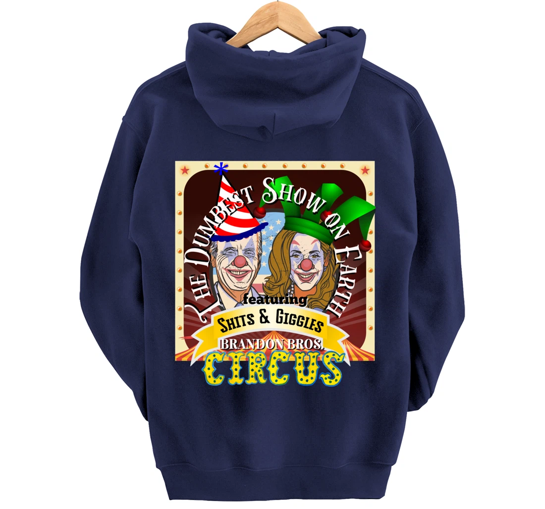 Biden Jingle Joe Giggles Circus Trump 2024 Conservative Pullover Hoodie