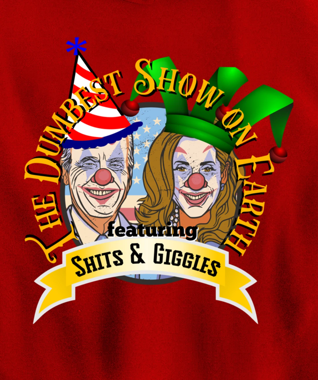 Biden Jingle Joe Giggles Circus Trump 2024 Conservative Pullover Hoodie