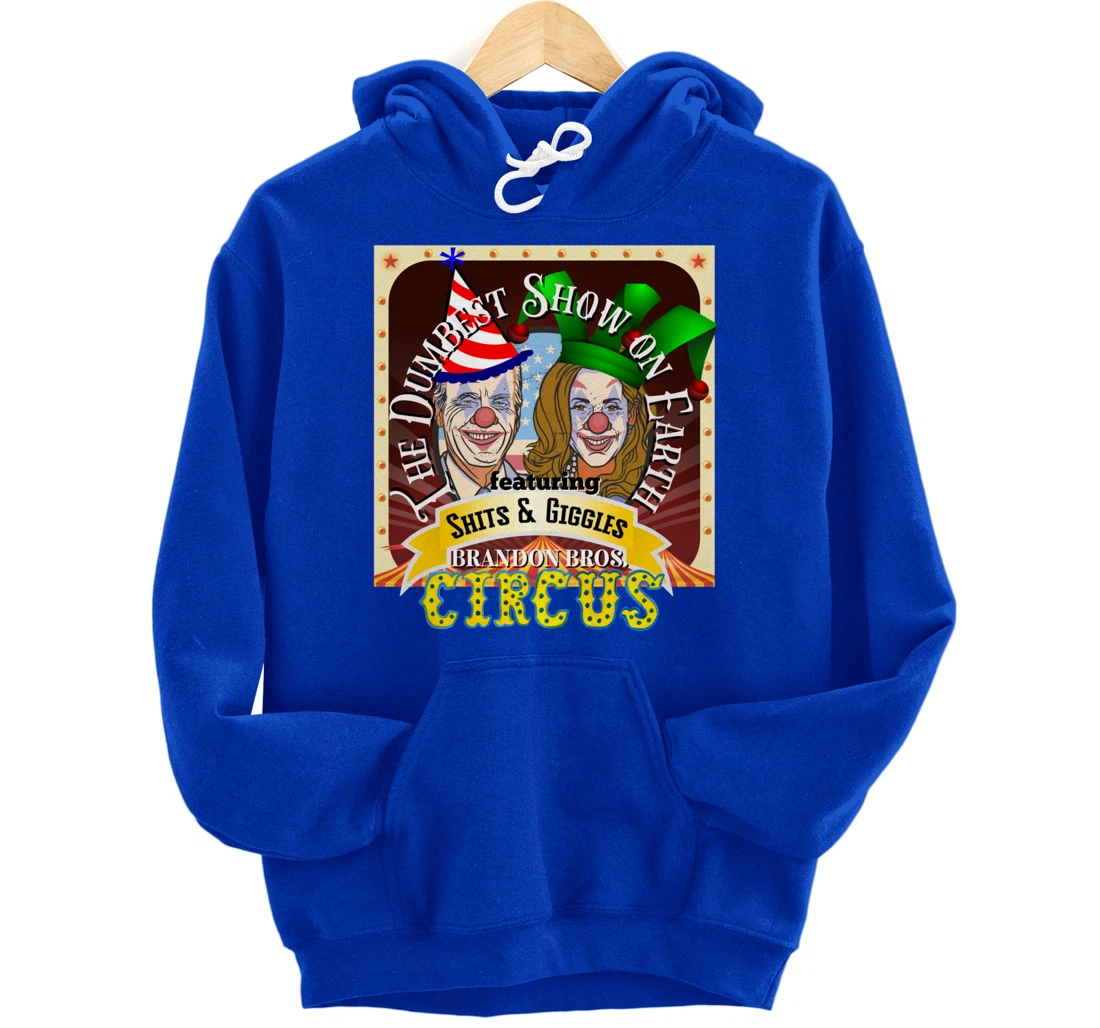 Biden Jingle Joe Giggles Circus Trump 2024 Conservative Pullover Hoodie