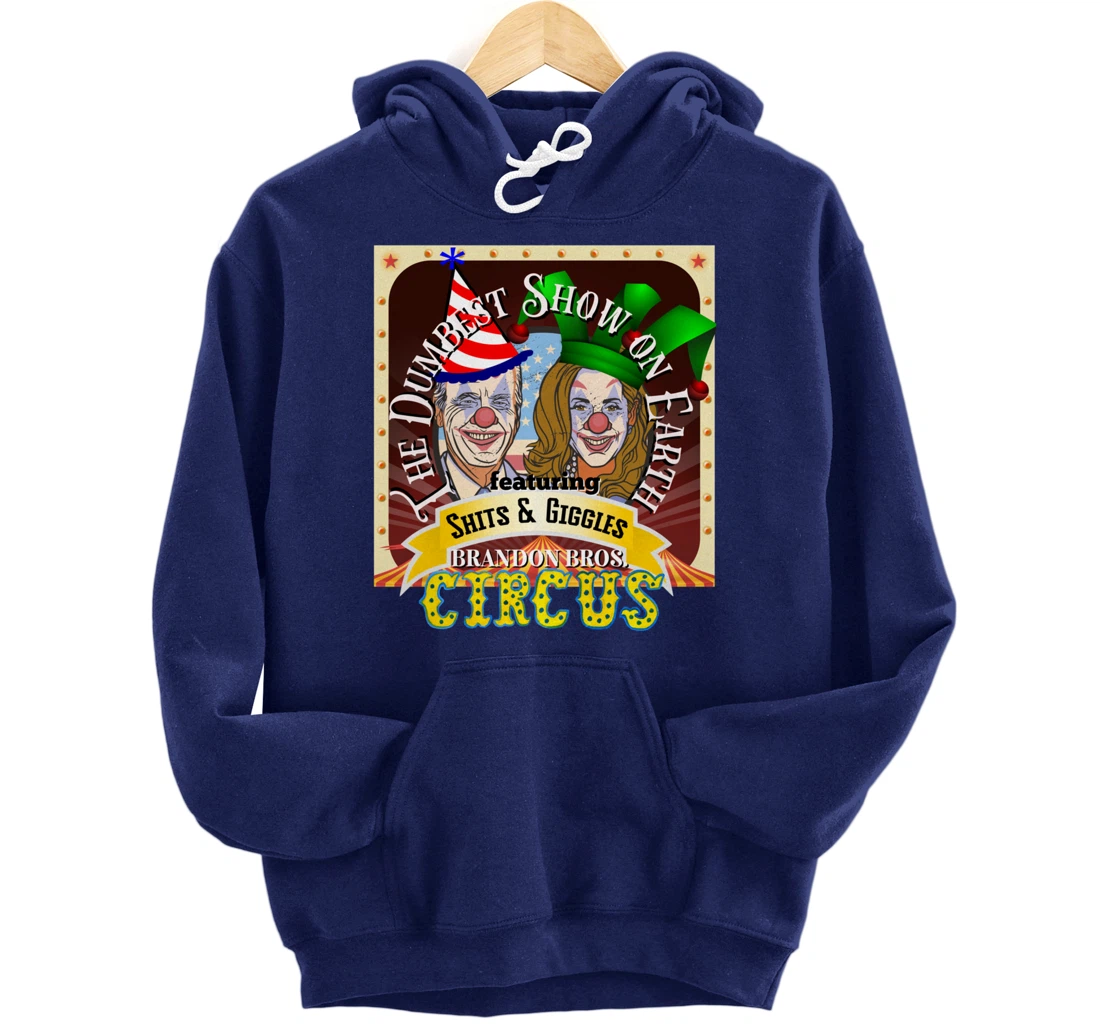 Biden Jingle Joe Giggles Circus Trump 2024 Conservative Pullover Hoodie