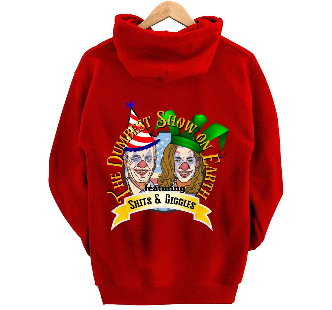 Biden Jingle Joe Giggles Circus Trump 2024 Conservative Pullover Hoodie